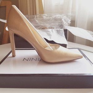 Gold 4 Inch High Heels